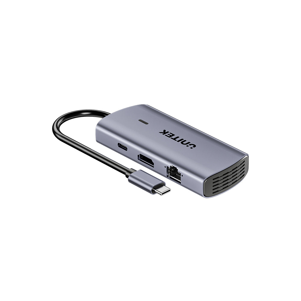 uHub H6+ 6-in-1 USB-C Hub with PD 100W | UNITEK