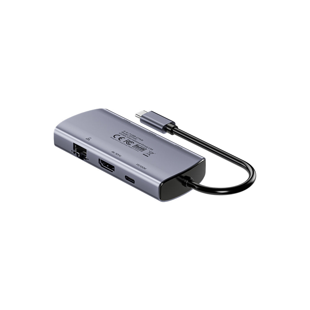uHub H6+ 6-in-1 USB-C Hub with PD 100W | UNITEK