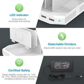 10 Port USB Charging Station 60W