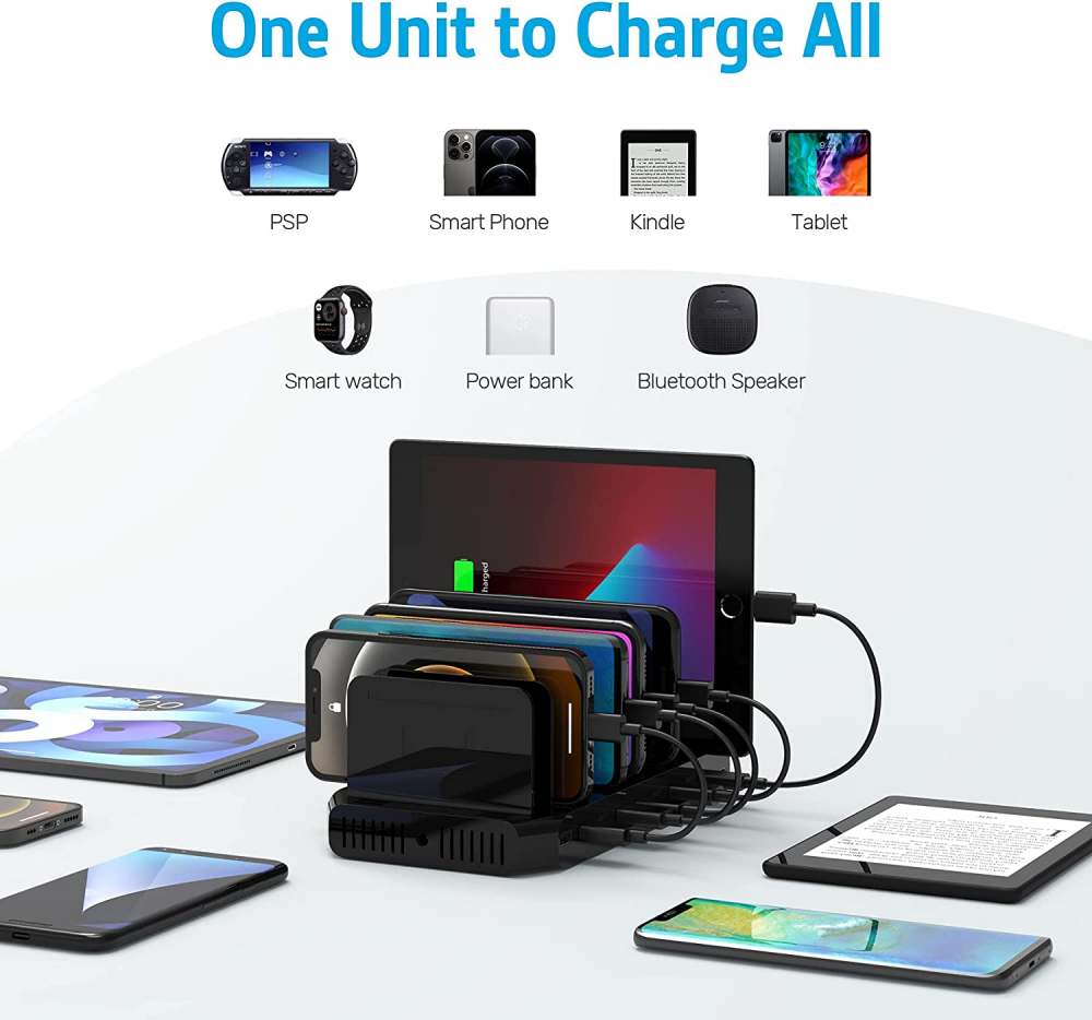 UNITEK Charging Station with 18W and 60W Power Delivery