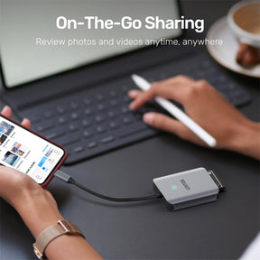 Aluminum 3 in 1 USB C to CFast/Micro SD/SD 4.0 Card Reader