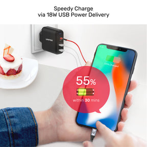 MFi Certified USB-C to Lightning 20W PD Fast Charging Cable with Data Syncing