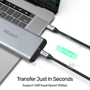 Full-Featured USB-C 100W PD Fast Charging Cable with 4K@60Hz and 5Gbps (USB 3.0)