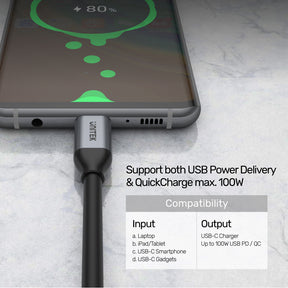 Full-Featured USB-C 100W PD Fast Charging Cable with 4K@60Hz and 5Gbps (USB 3.0)