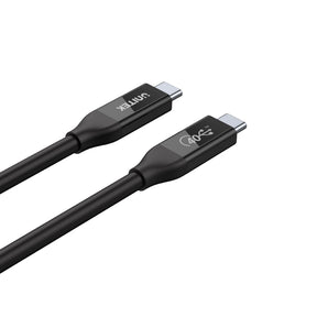 USB 4 (USB-IF 認定) 100W PD 急速充電ケーブル、8K@60Hz および 40Gbps