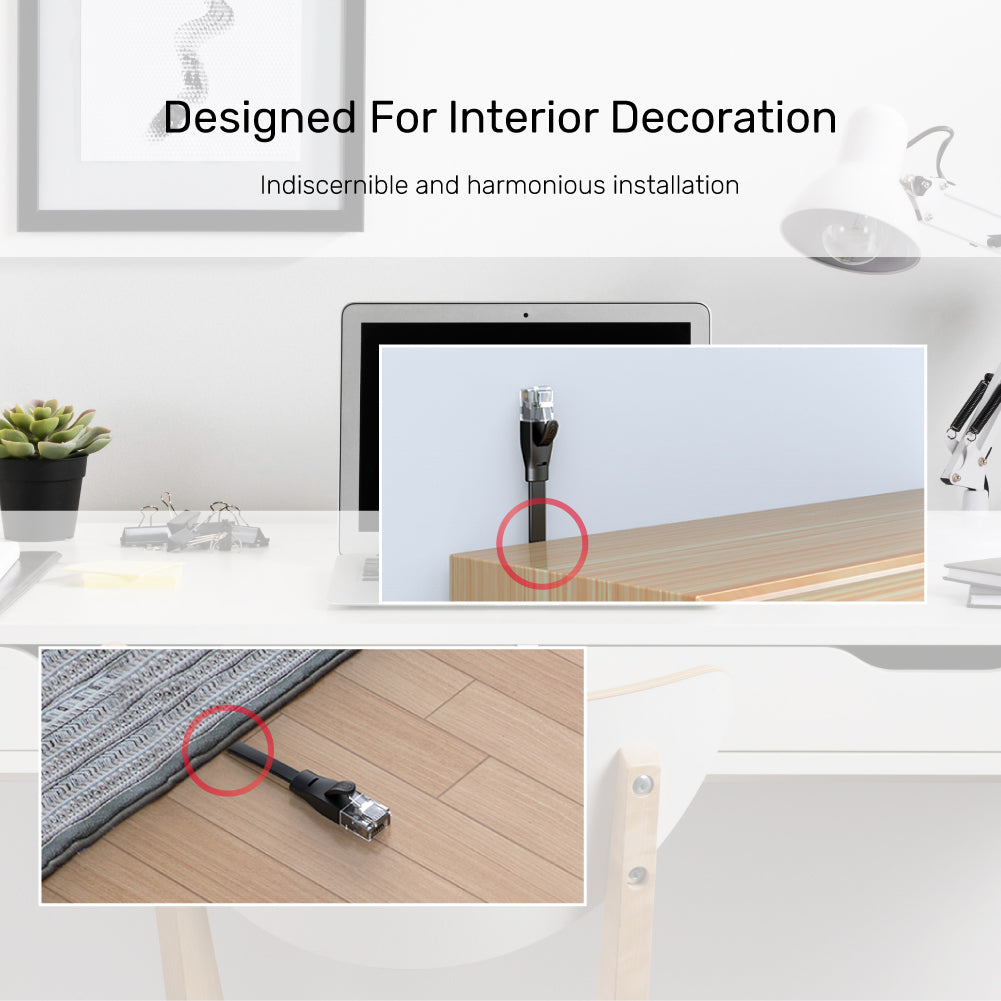 Cat 6 UTP RJ45 (8P8C) Flat Ethernet Cable