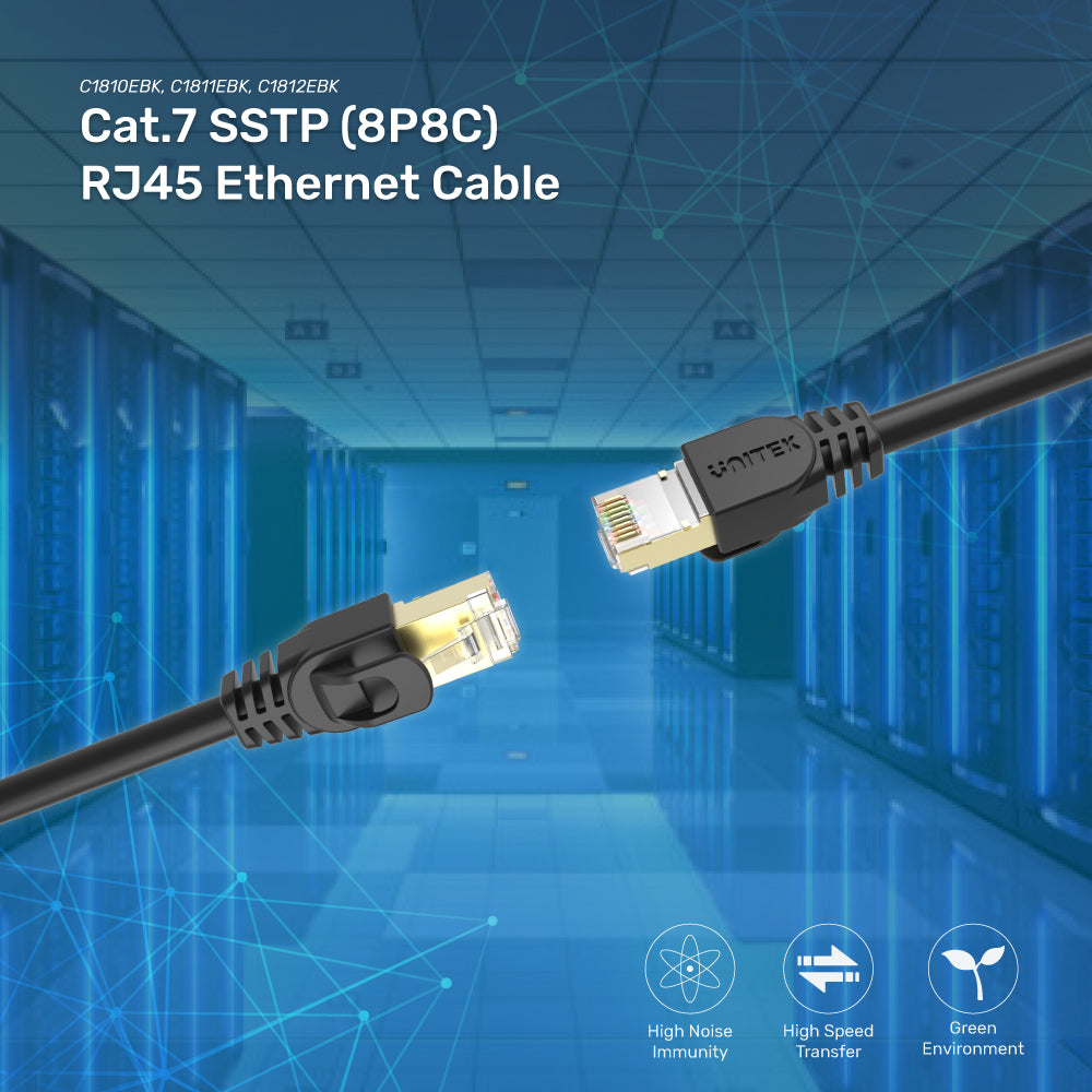 Cat 7 Ethernet extension - 10Gbit/s high speed network cable for high speed  data connections