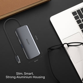 uHUB N9+ 9-in-1 USB-C Hub with Dual Display, Ethernet and PD 100W UNITEK