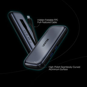 uHUB H6 Storage 6-in-1 USB-C M.2 SSD Storage Hub with 10Gbps Data, HDMI and PD 100W