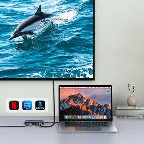 uHUB H6 Storage 6-in-1 USB-C M.2 SSD Storage Hub with 10Gbps Data, HDMI and PD 100W