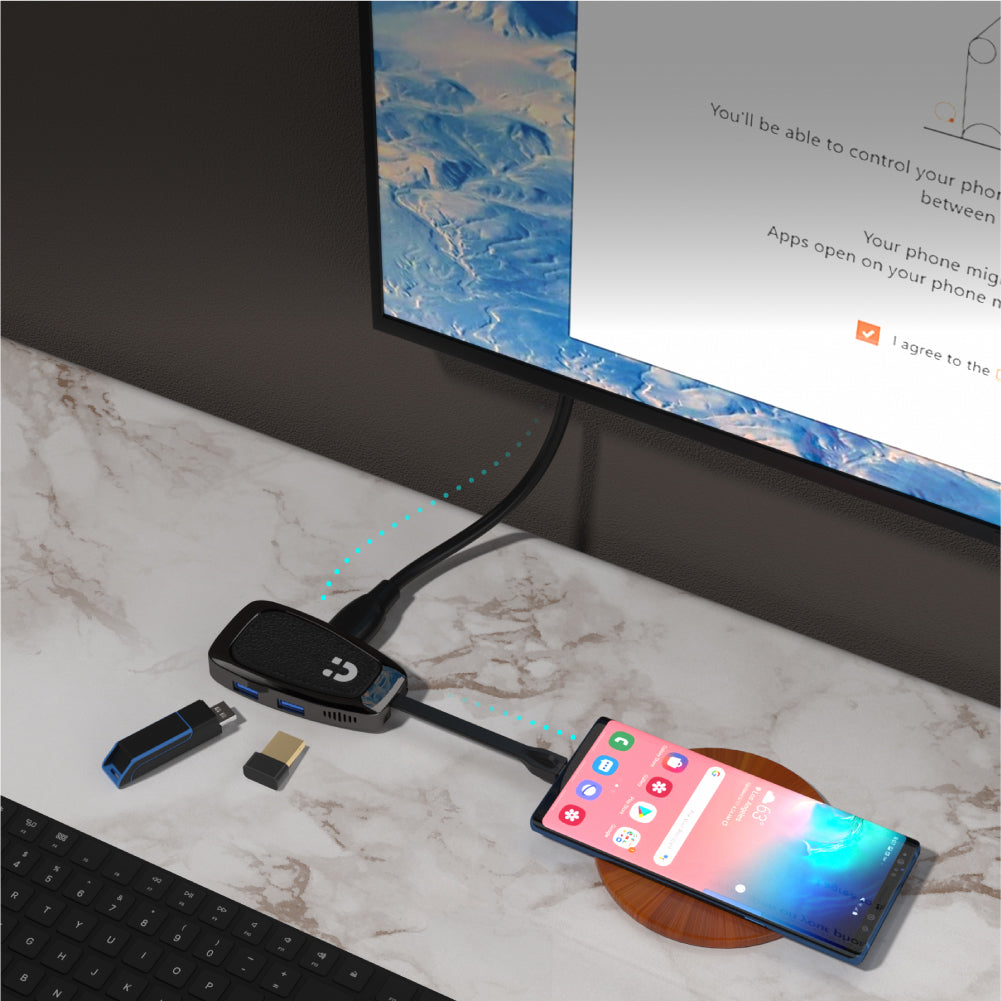uHUB Q4+ 4-in-1 USB-C Hub with 10Gbps Data, HDMI and PD 100W