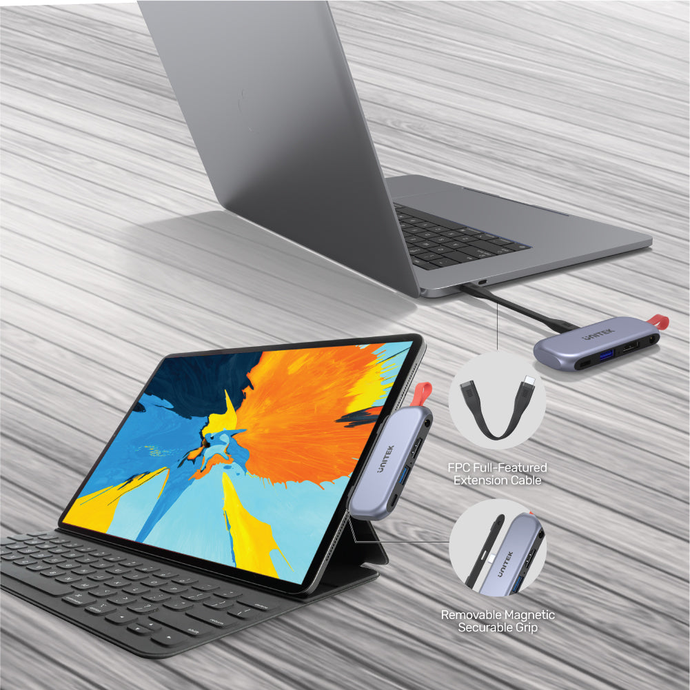 uHUB Q4 Lite 4-in-1 USB-C Hub for iPad Pro and Air with HDMI and 100W Power Delivery