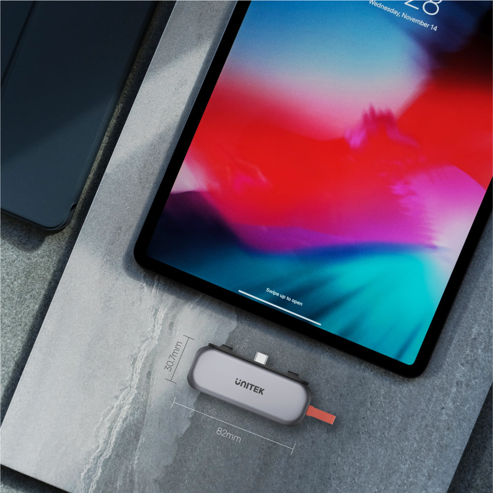 uHUB Q4 Lite 4-in-1 USB-C Hub for iPad Pro and Air with HDMI and 100W Power Delivery
