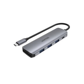 uHUB P5+ 6-in-1 USB-C Hub with Power Delivery 100W