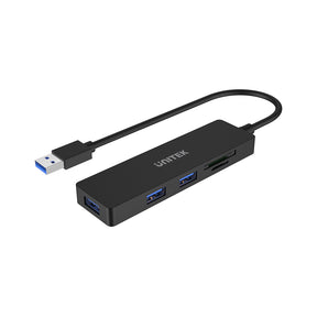 uHUB Q4+ 5-in-1 USB 3.0 Hub with Dual Card Reader