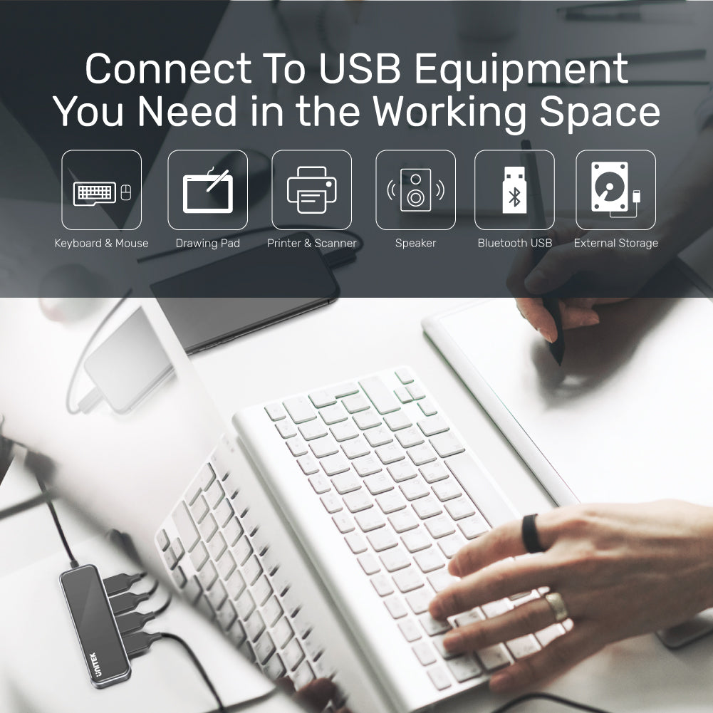 uHUB Q4 Exquisite 4 Ports USB Hub