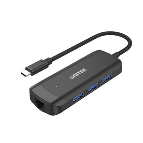 uHUB Q4+ 4-in-1 Powered USB-C Ethernet Hub