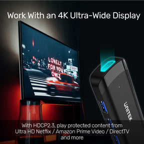 uHUB Q4+ 4-in-1 Powered USB-C Hub with HDMI