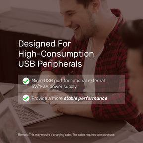 uHUB Q4+ 4-in-1 USB Hub with Ethernet