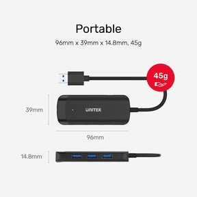 uHUB Q4+ 4-in-1 USB Hub with Ethernet