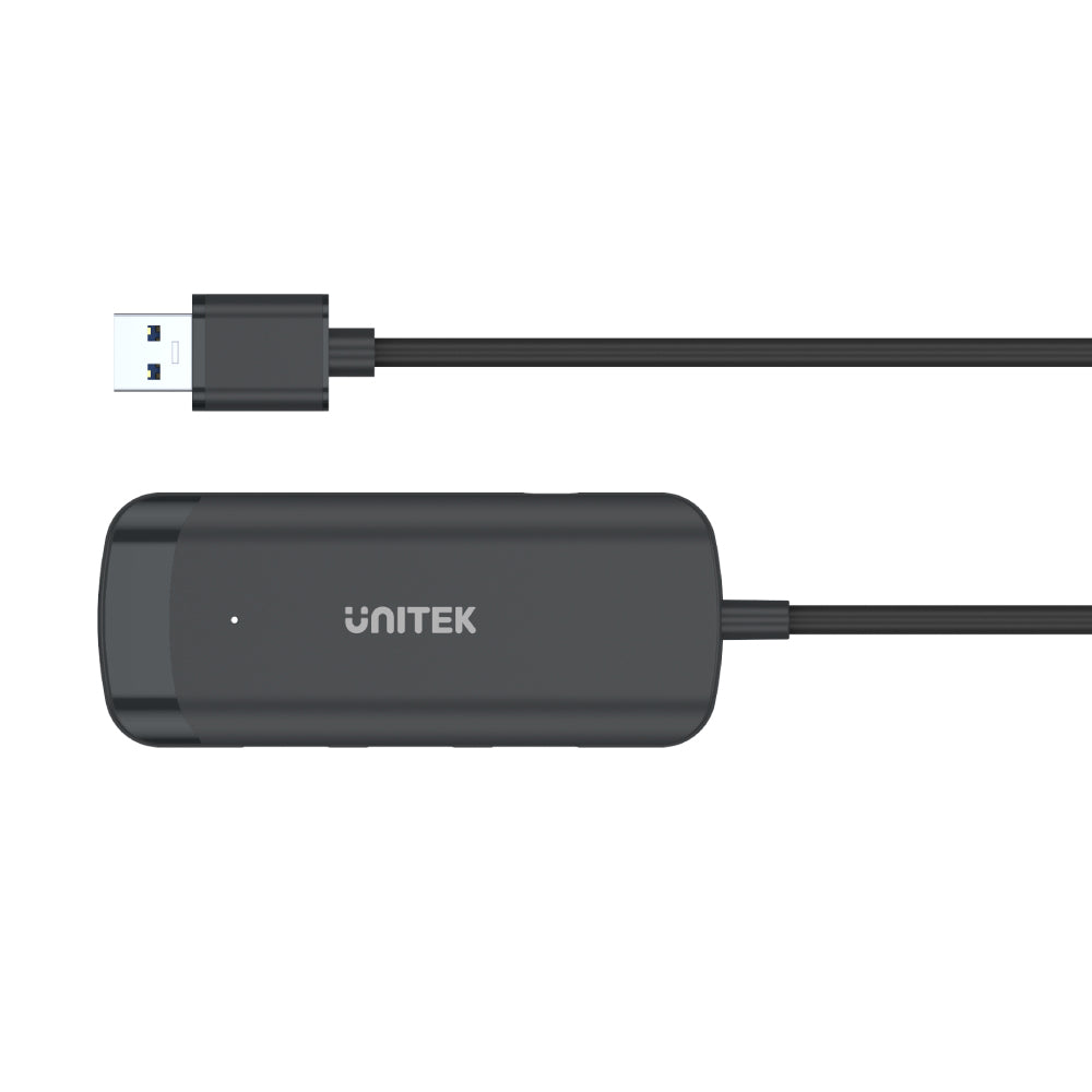 uHUB Q4 4 ポート給電 USB 3.0 ハブ、長さ 150cm のケーブル付き