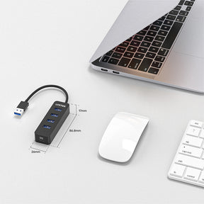 uHUB Q4 4 Ports Powered USB 3.0 Hub with USB-C Power Port
