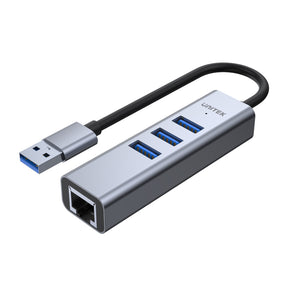uHUB Q4+ 4-in-1 USB-A イーサネット ハブ