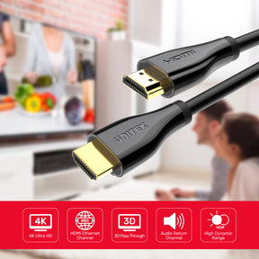 4K 60Hz Premium Certified HDMI Cable With Ethernet