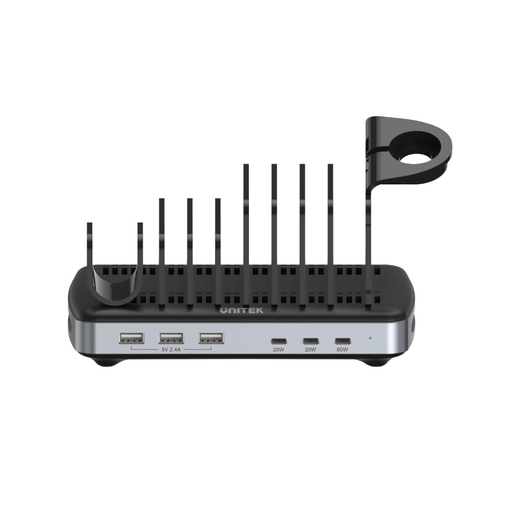 Smart HP6 6 Ports USB-C and USB-A Smart Charging Station 120W with Triple USB PD