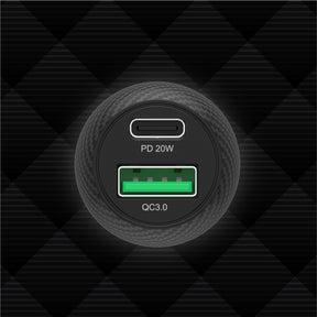 Powertrain Duo 38W Two Ports Car Charger with PD and QC