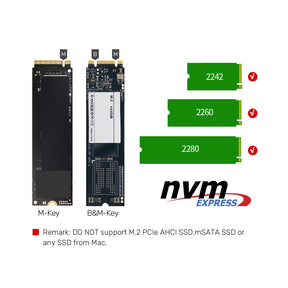 SyncStation Marshmallow M.2 USB-C to PCIe/NVMe M.2 SSD Dual Bay Docking Station with Offline Clone