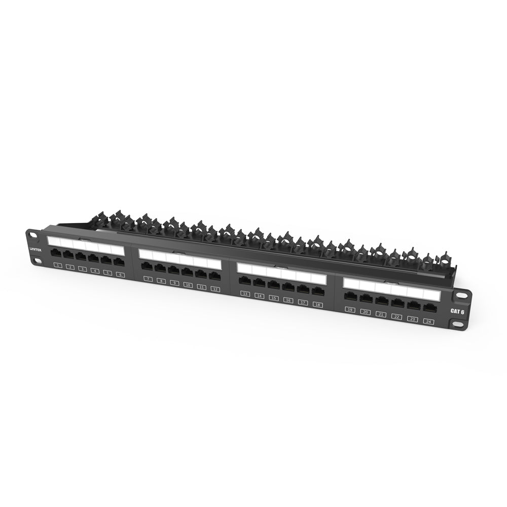 Cat 6 UTP 24 Ports RJ45 Patch Panel