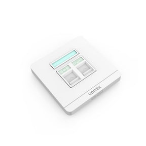 Dual RJ45 Ethernet Wall Plate