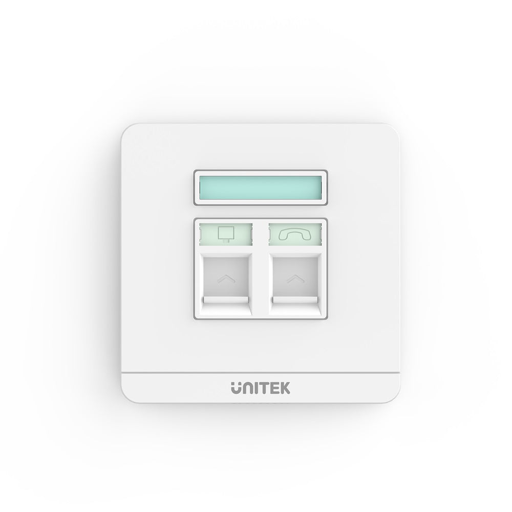 Dual RJ45 Ethernet Wall Plate