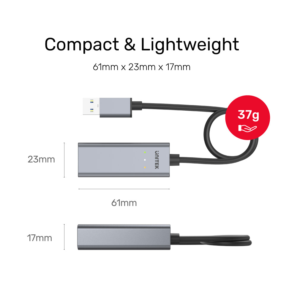 USB 3.0 to 2.5G Gigabit Ethernet Adapter