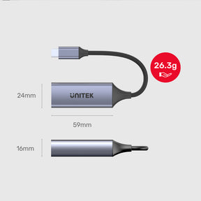 USB-C-기가비트 이더넷 어댑터(100W 전력 공급 포함)