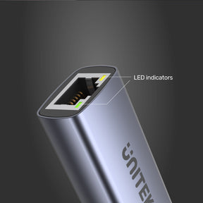 USB-C To Gigabit Ethernet Adapter With 100W Power Delivery