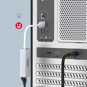 USB 2.0 to Ethernet Adapter in new White Edition