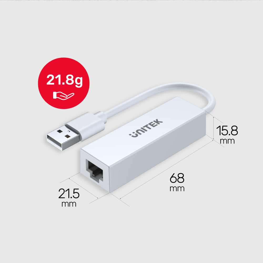 USB 2.0 to Ethernet Adapter in new White Edition