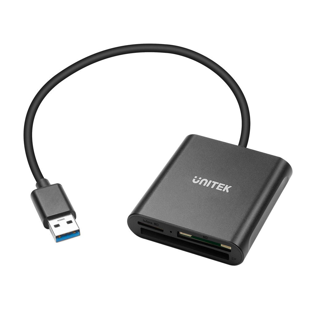 USB 3.0 Card Reader Black (Read 3-Card)
