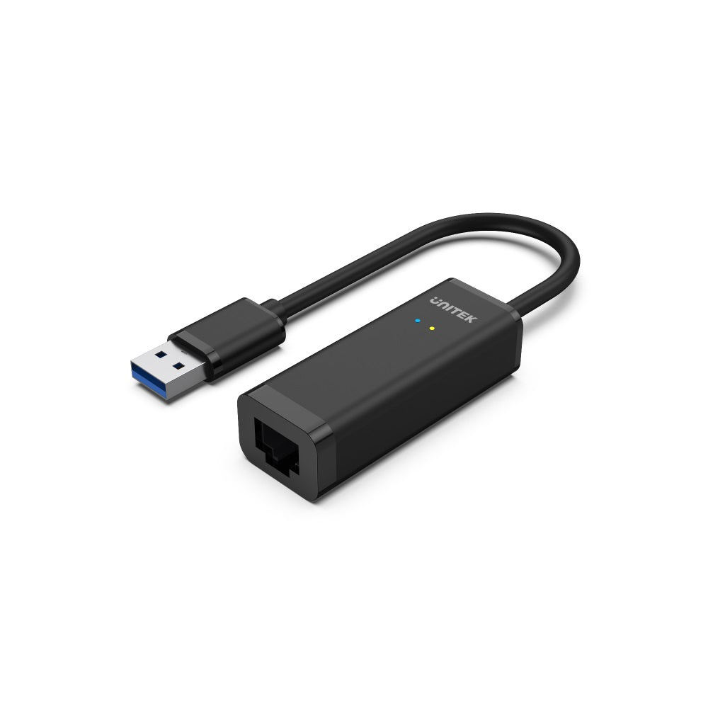 USB 3.0 to Gigabit Ethernet Adapter in Black