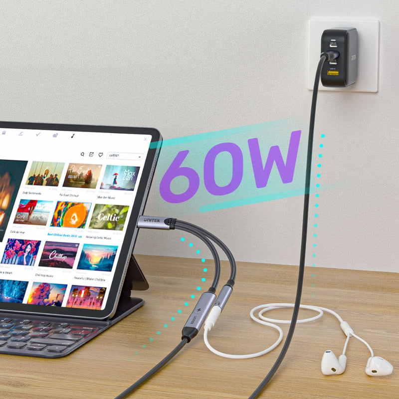 USB C to 3.5mm 오디오 잭 어댑터 | UNITEK