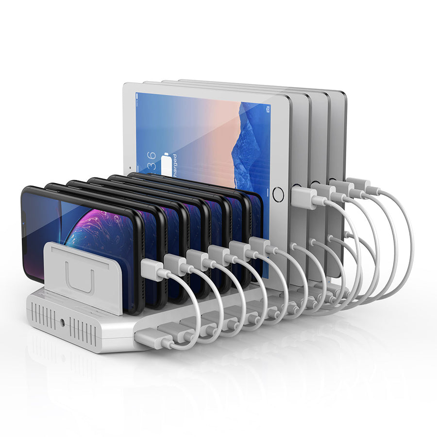 Unitek Multi USB Charging Station - 10 Ports Fast IPad Charging Dock...