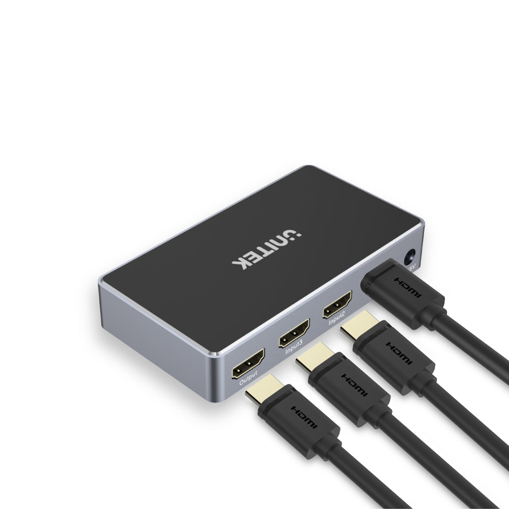 4K HDMI スイッチ 3 イン 1 アウト