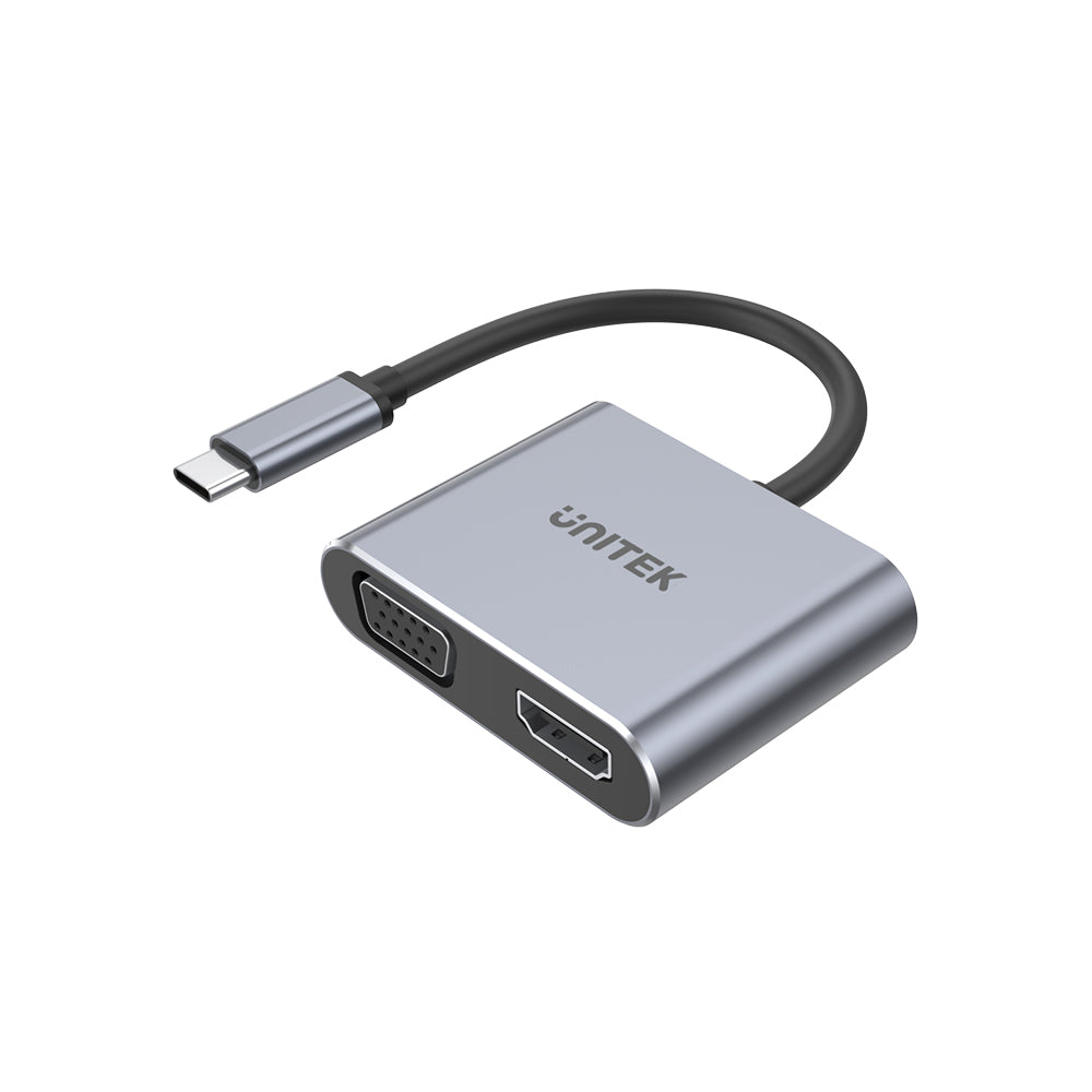 USB C to 4K 60Hz HDMI & Full HD VGA Adapter