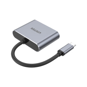 USB C to 4K 60Hz HDMI & Full HD VGA Adapter
