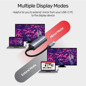 USB-C to VGA 1080P Full HD Adapter with Nylon-Braided Cable