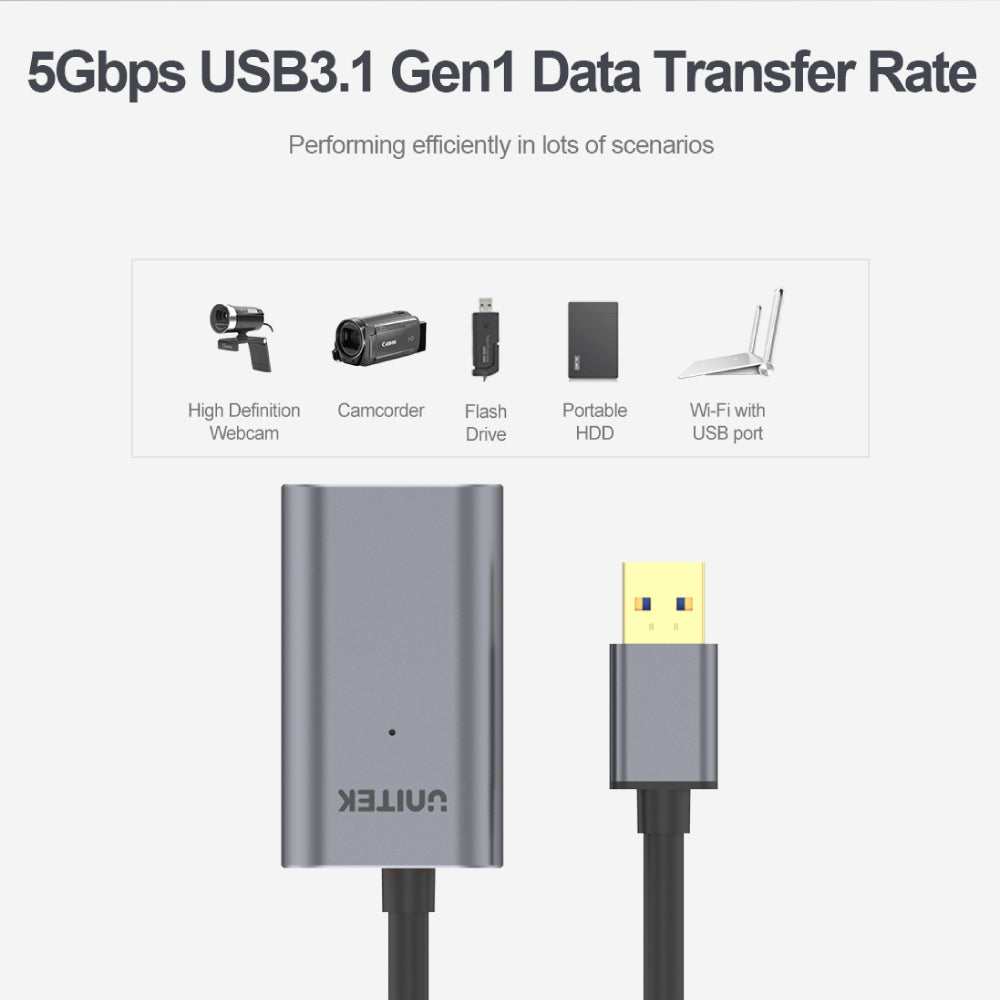 10MまでのUSB 3.0延長ケーブル