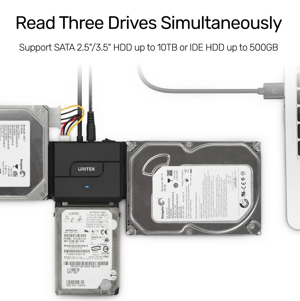 SmartLink Trinity USB 3.0 to 3 Ports SATA/ IDE HDD/ SSD Adapter