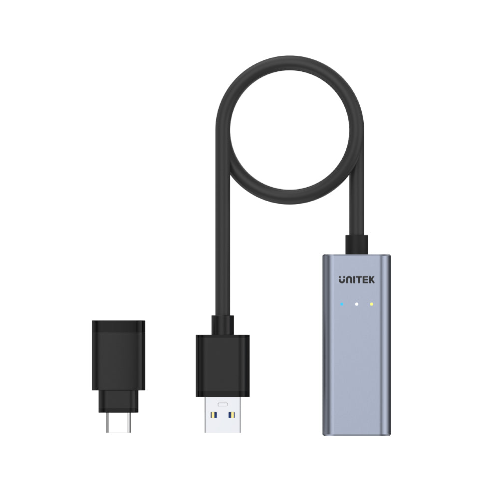 USB 3.0 to Gigabit Ethernet Adapter with USB-C Adapter